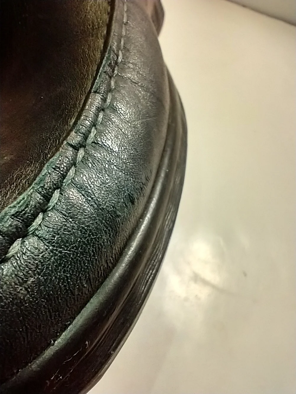 Ecco S Lite Moc Classic Slip On Black Leather Loafers Shoes Men's sz 8(42).